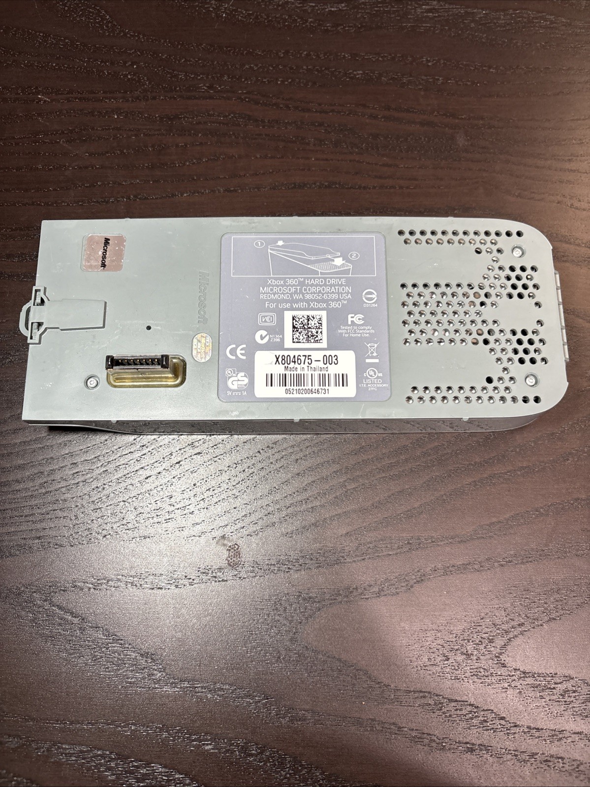 Microsoft 60GB HDD Hard Drive for Xbox 360 Fat X804675-003