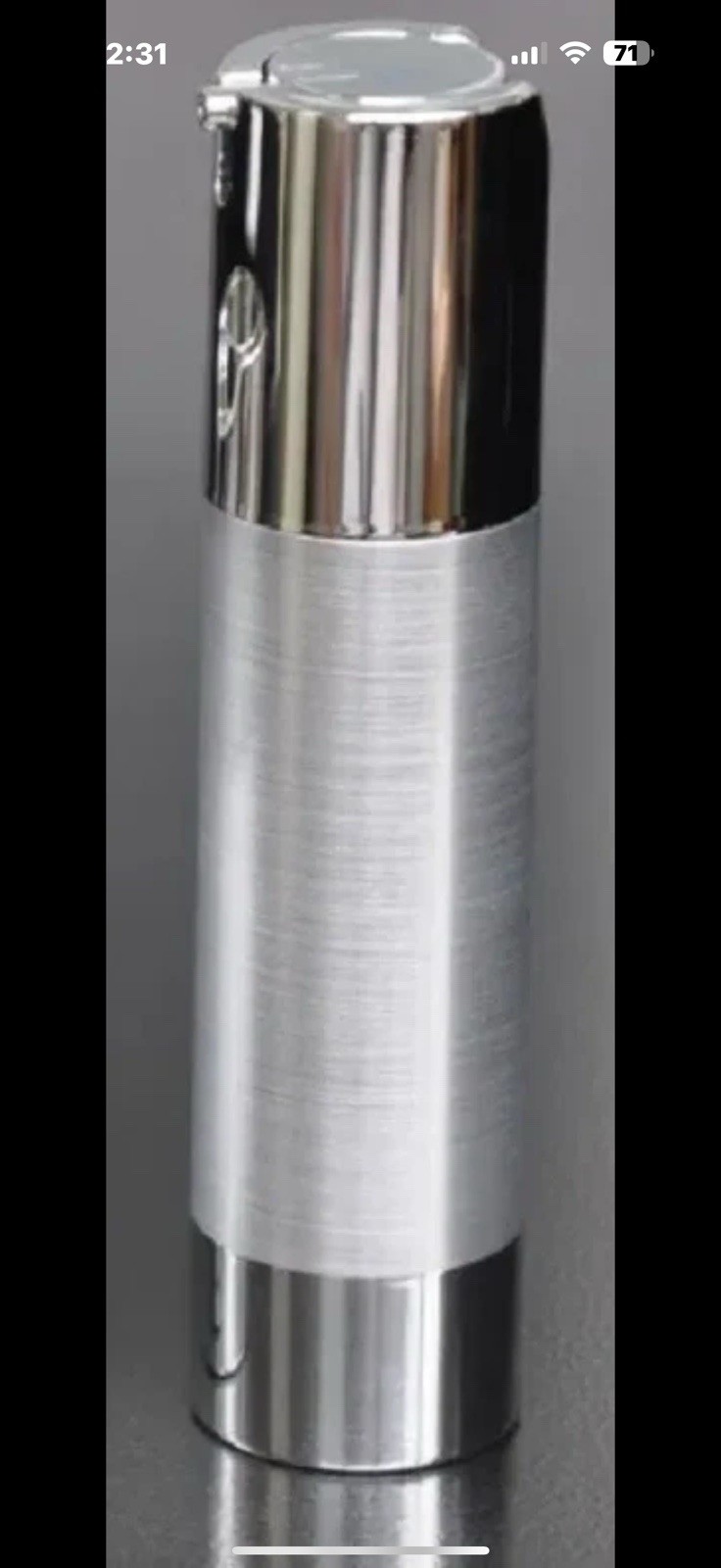 (200) High Quality AIRLESS PUMP BOTTLES Silver 50ml Cream, Serum Lotion REUSABLE