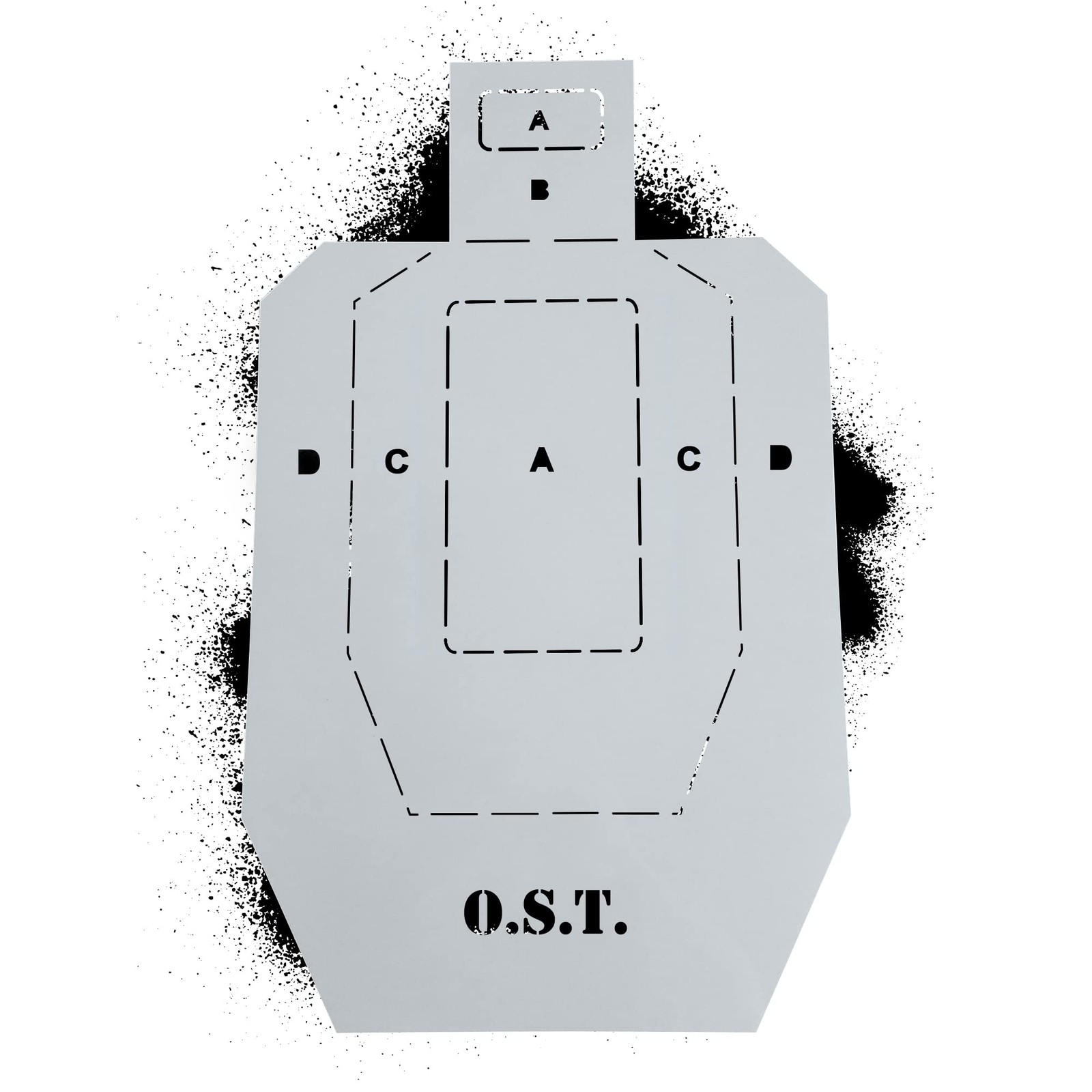 OST Draw-N-Draw Practical Silhouette Target Silhouette, black