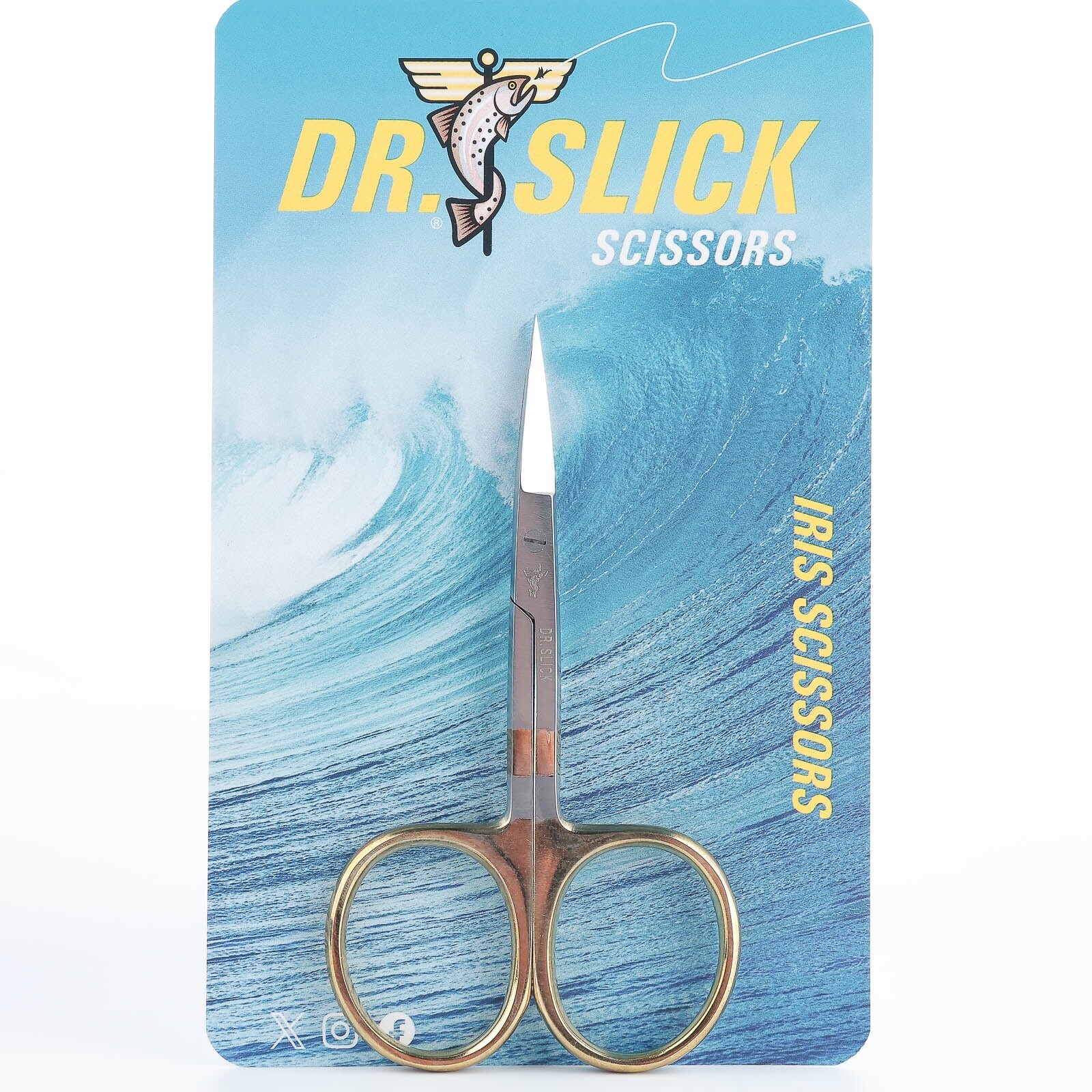 Dr. Slick Iris Scissors - 4 inch - Straight