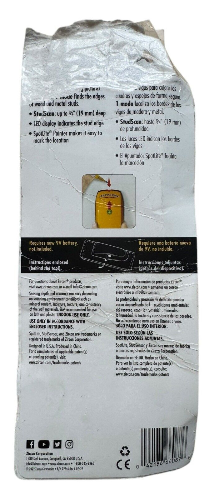 StudSensor - ZIRCON HD25 - Tested