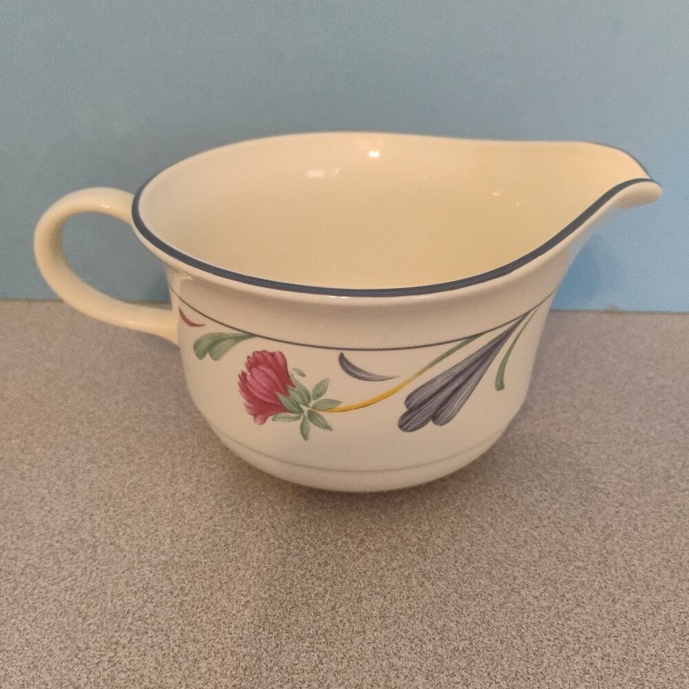 Lenox Chinastone Poppies on Blue pattern Creamer