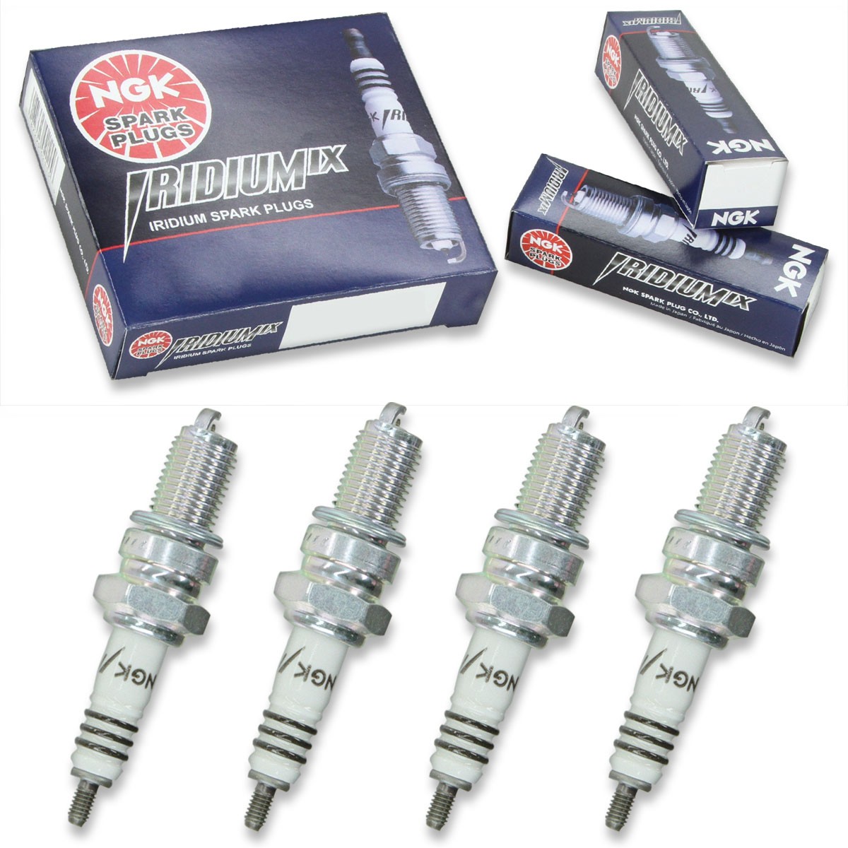 4pcs 1984 Husqvarna TX510 NGK Iridium IX Spark Plugs 501cc 30ci Kit Set qg