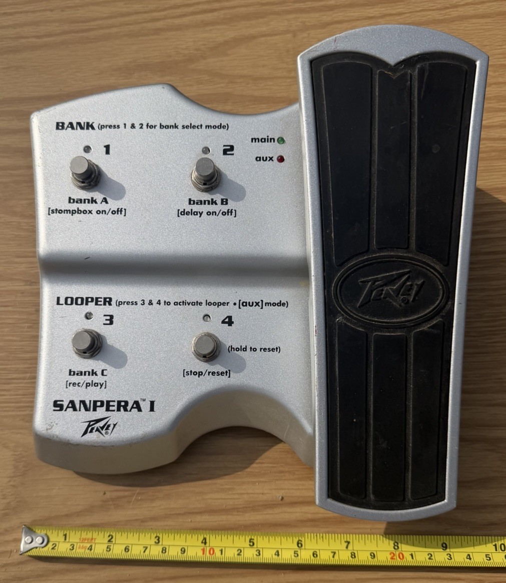 Vtg Peavey Sanpera I Foot Controller Effects Pedal No Cable Untested Clean