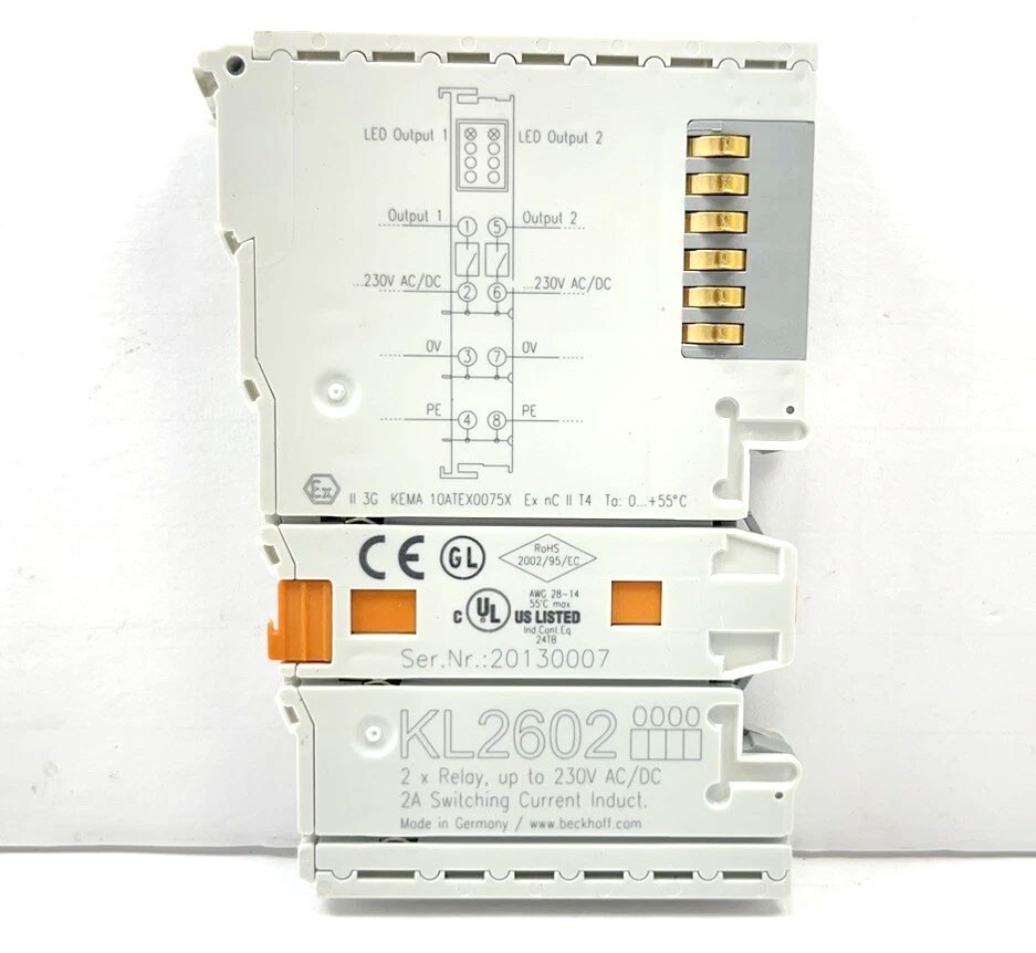 BECKHOFF KL2602 Digital Output Module 2-channel New✦KD