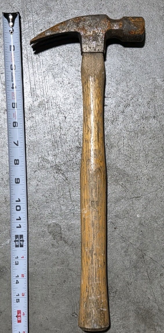 Vaughan 999L Straight Claw Hammer - Vintage 20 OZ 17" Framing Carpentry Hammer