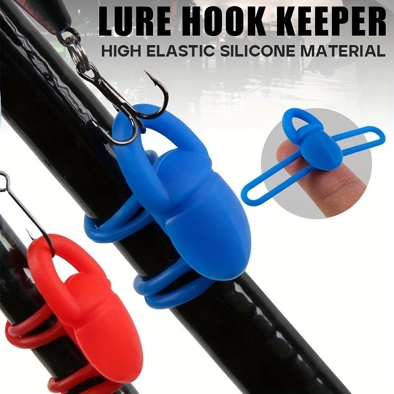 Bait Clip - Silicone Fishing Hook Keeper - 5pcs Lightweight Fishing Rod