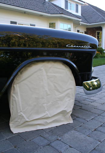 California Tire Covers Set of 4 Cotton Canvas Covers To 34" Diameter Tires 1034C