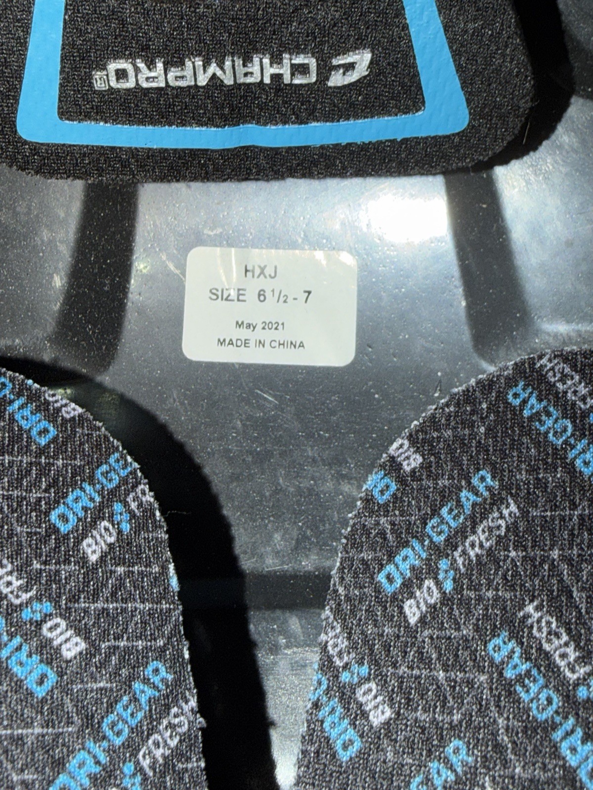 Champro MD Baseball Helmet - BLACK - Size Large 6 1/2 - 7 - “R” Decal