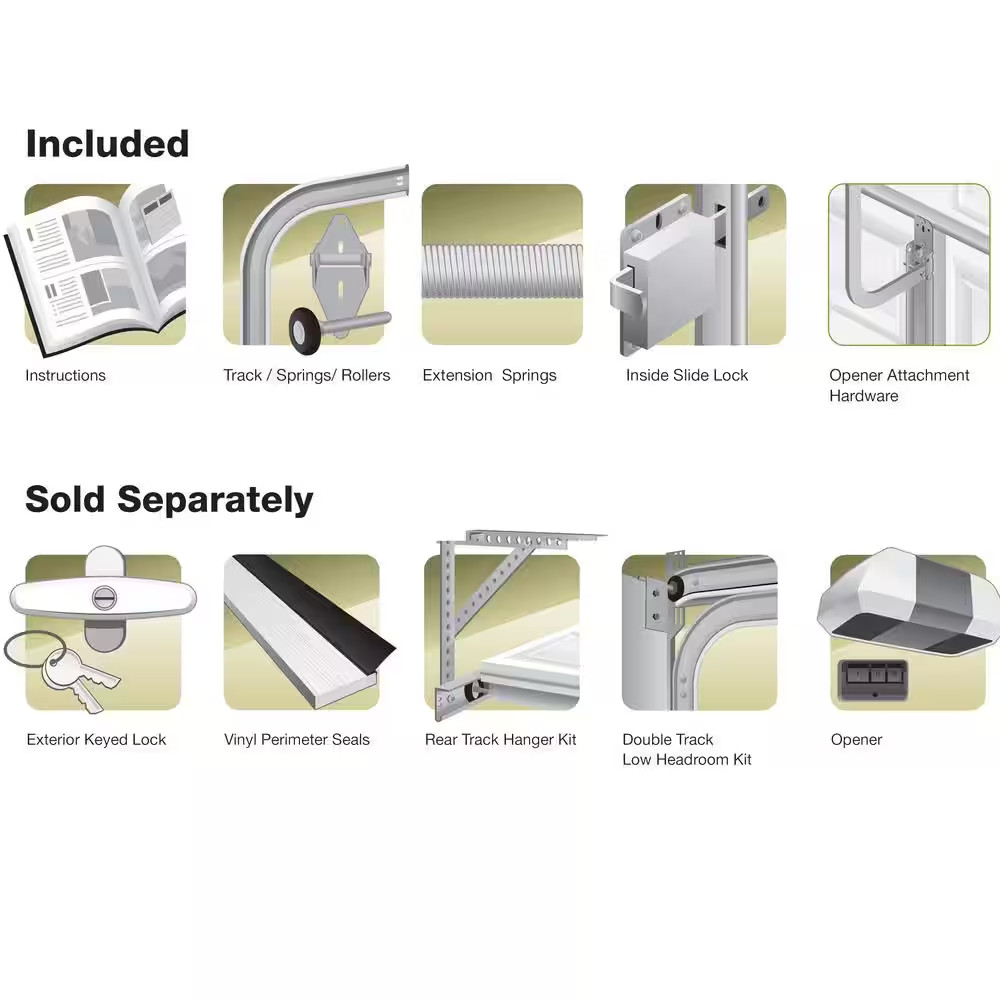 Garage Door Rear Track Hanger Kit