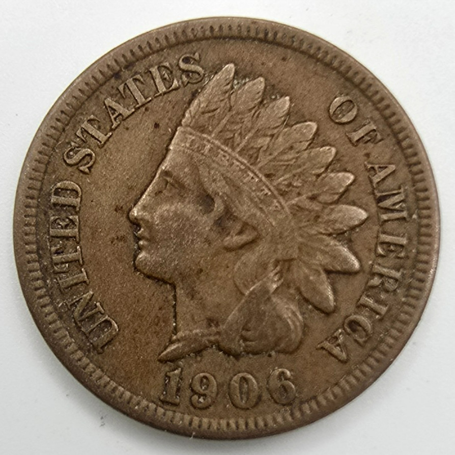 1906 Indian Head Cent XF As Shown You Grade It! IHC EF Penny Type Coin Free Ship