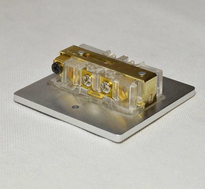 1x US AC Power Distributor Gold Plated Wall Socket Receptacle
