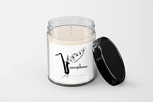 Saxophone Candle - Soy Wax Candle - Hand Poured Candle