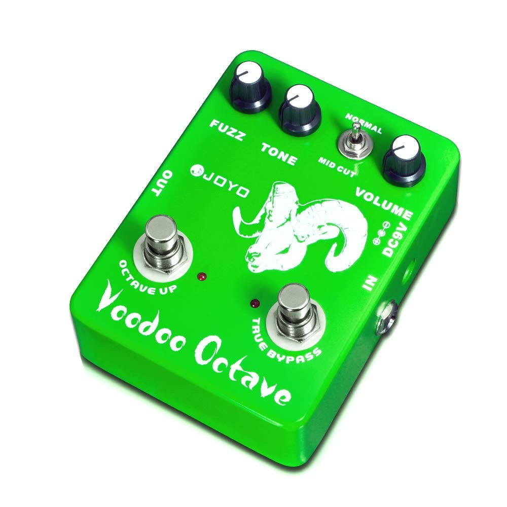 JOYO Octave Fuzz Pedal Germanium 60's Rock Effect with Dark-green