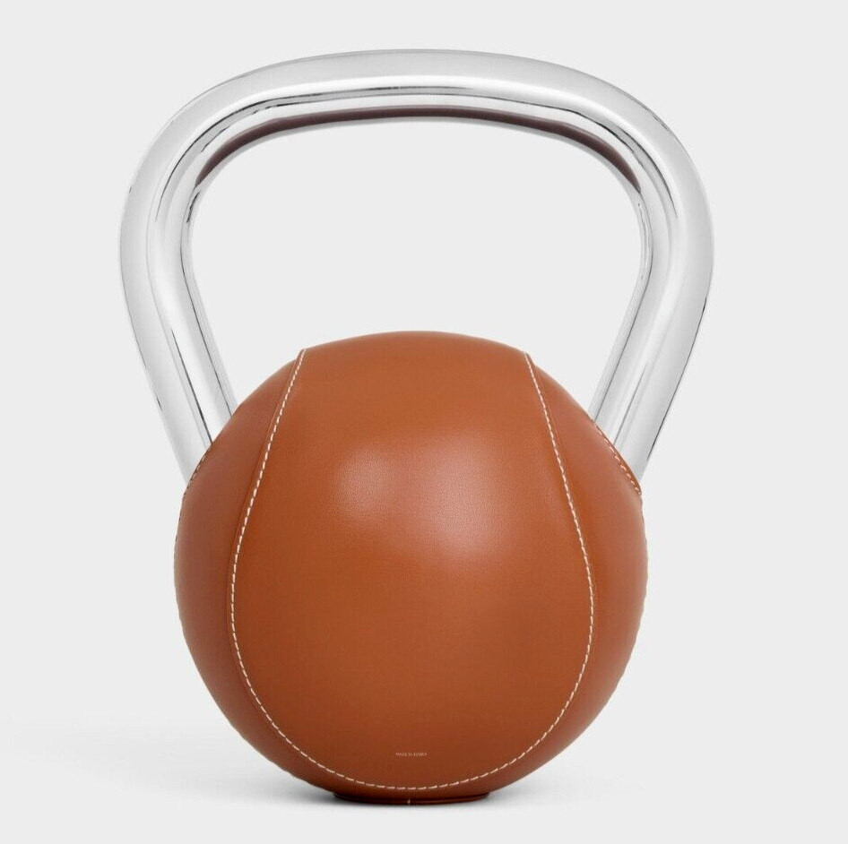 Celine Pilates Kettlebell Steel and Smooth Calfskin