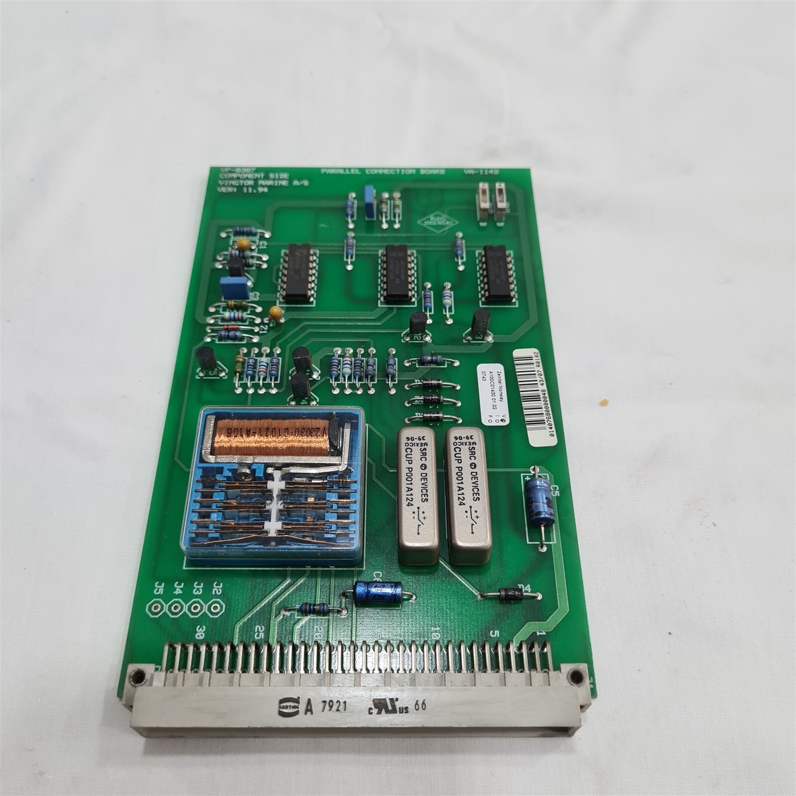 Zenitel Norway Parallel Connection Board Type VA-114D. Made in Norway