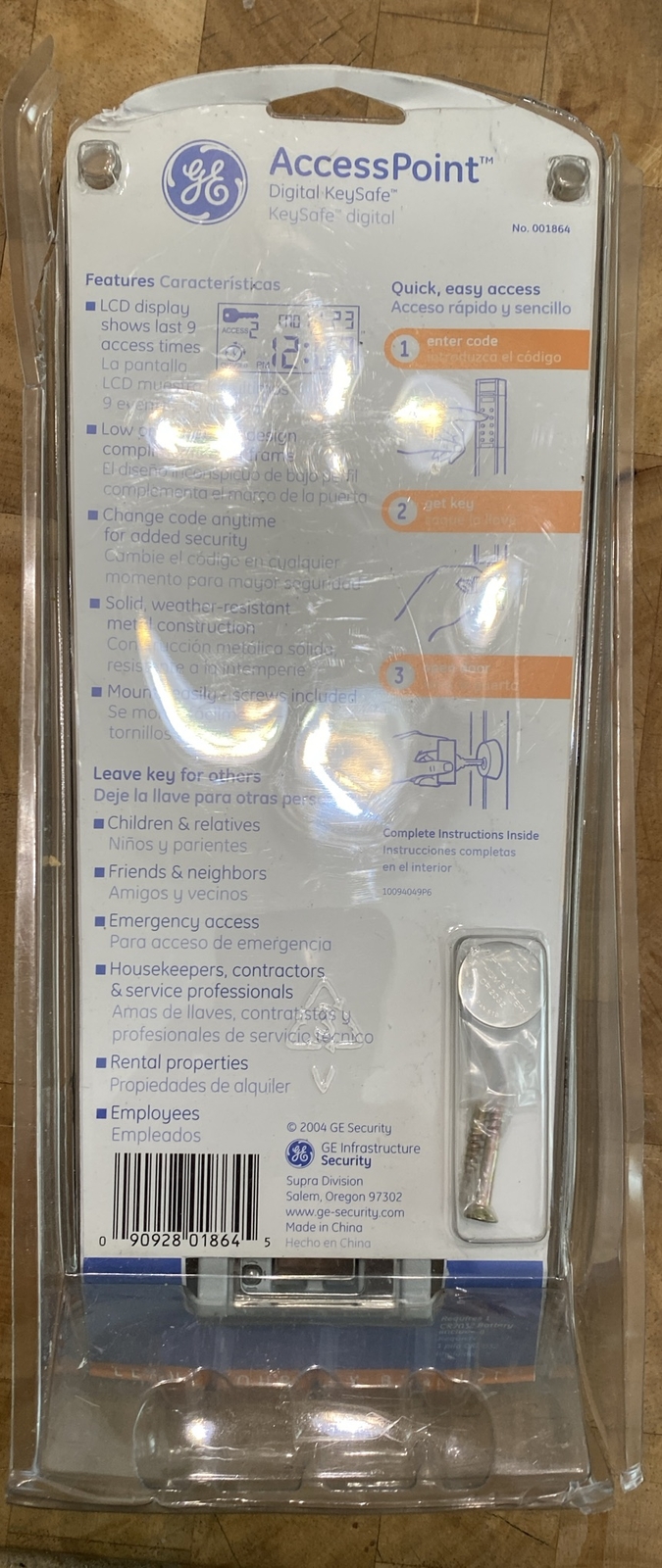 GE Access Point Digital Key Safe HIDEAKEY METAL Hide a Key New Sealed (Read)