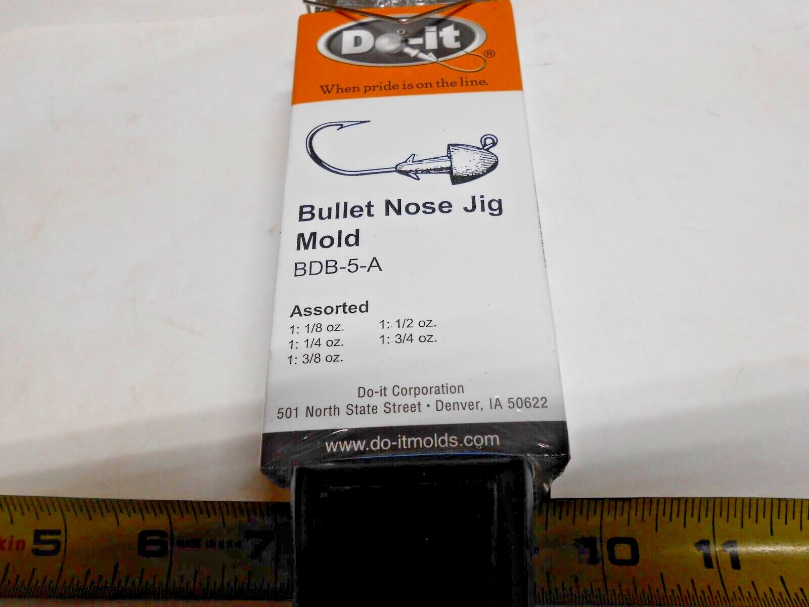 3228 DO-IT BULLET NOSE JIG MOLD 1/8 -3/4 oz Free Shipping