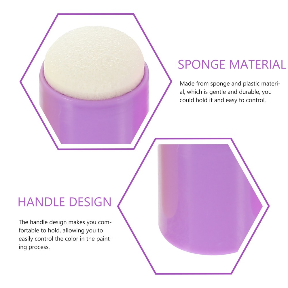 25 Pcs Finger Drawing Sponge Set Daubers for Stenciling Stamping Tools