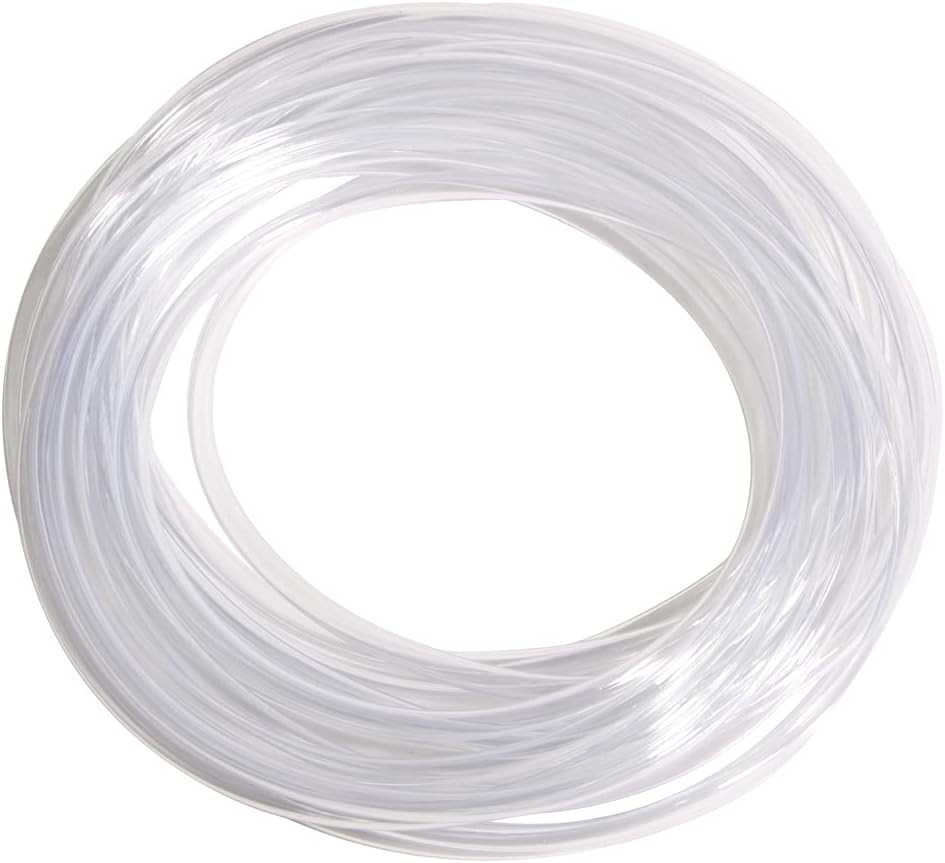 QuQuyi PVC Vinyl Tubing Lightweight Grade Plastic Tube, 1/8"ID X 1/8ID, Clear