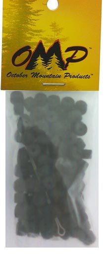 OMP Turbo Buttons 2 Black 100 Pack
