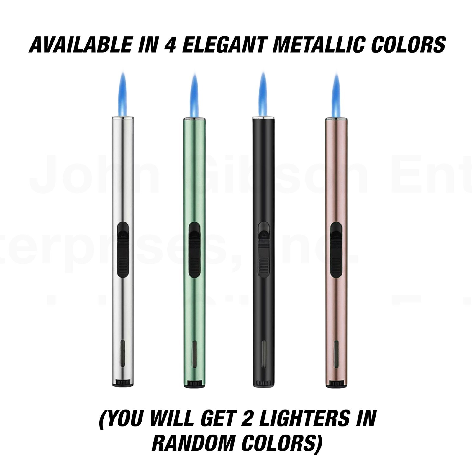 G.E.I. Torch Stick Utility Lighter 2pcs, Blue Torch Flame, Small Gifts