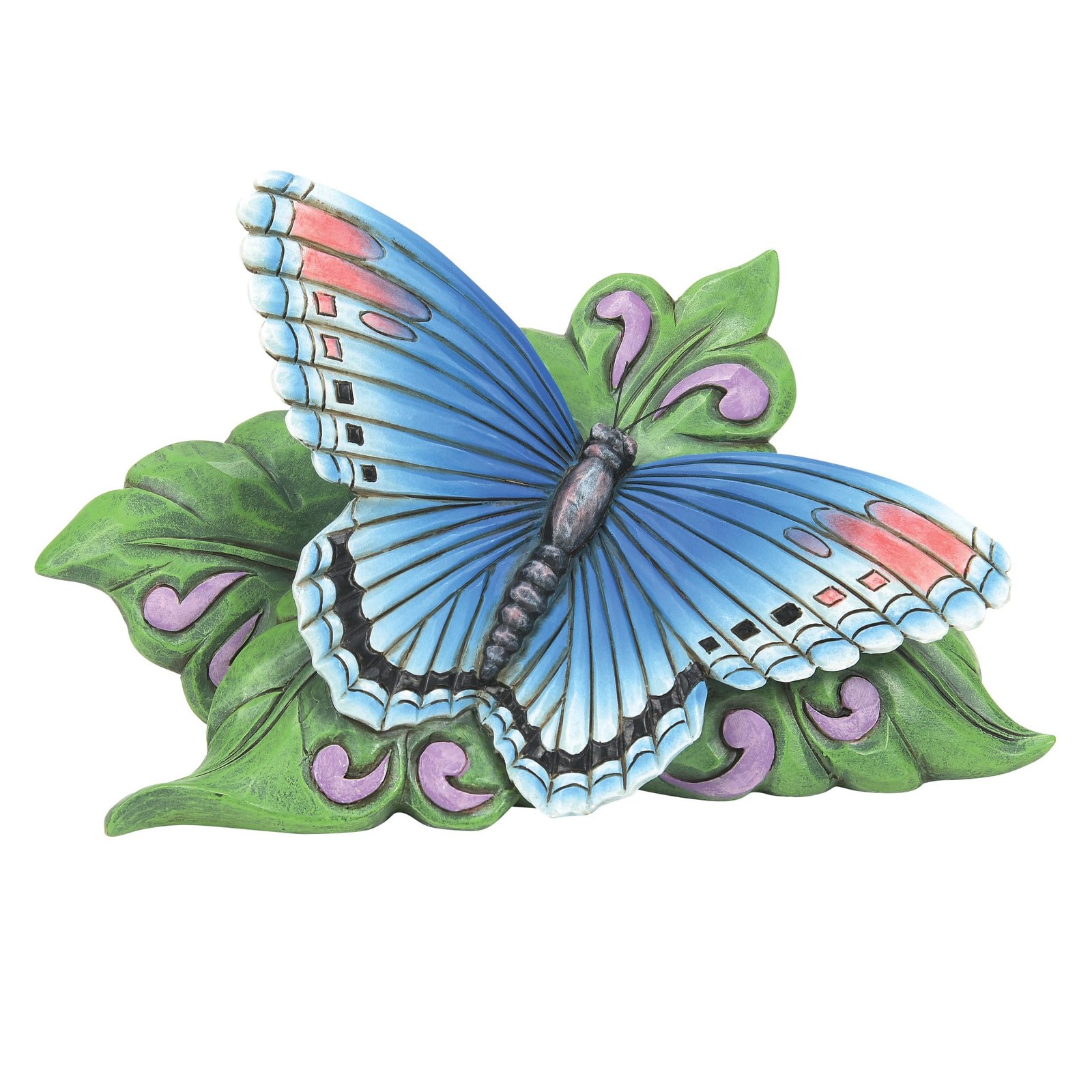 Enesco Jim Shore Heartwood Creek Mini Red Spot Purple Butterfly Figurine 3"