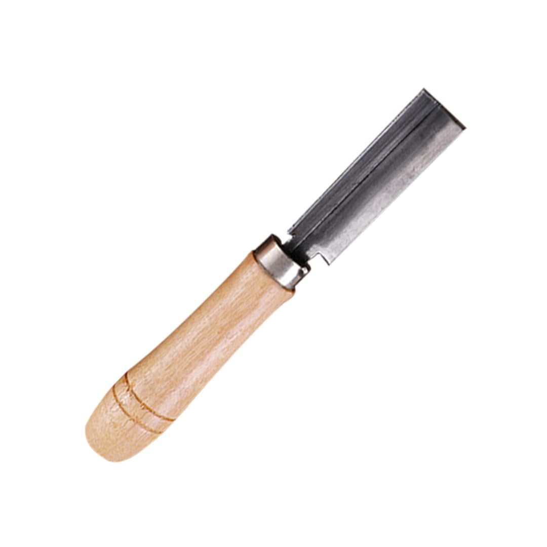 Wooden Handle Right-Angle Caulk Finishing Tool - Grout Scraper & Flexible Tub...