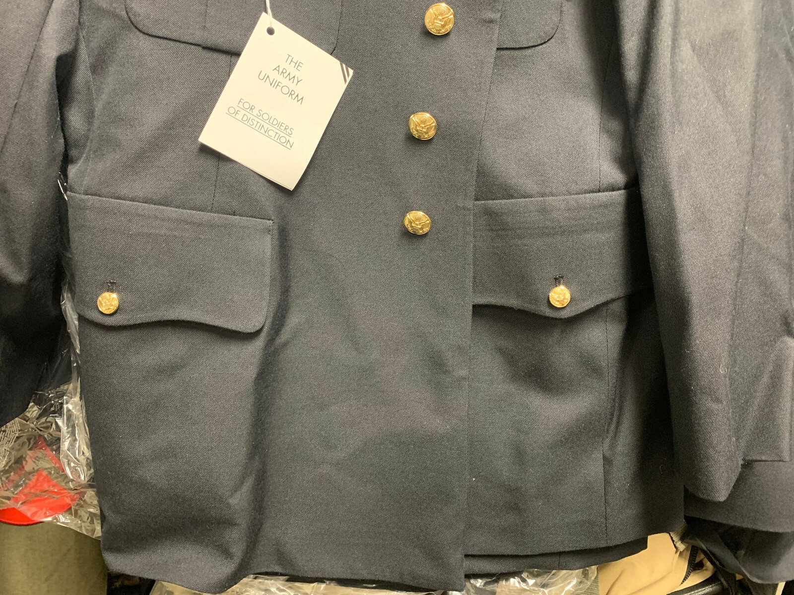 US ARMY MEN'S 50R MILITARY SERVICE DRESS BLUE BLUES ASU UNIFORM COAT JACKET NEW
