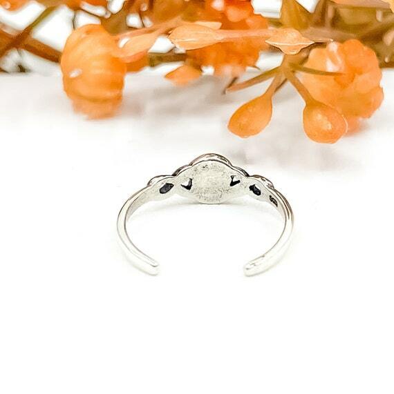 Blue Opal Toe Ring 925 Sterling Silver Twist Toe Ring Midi Ring