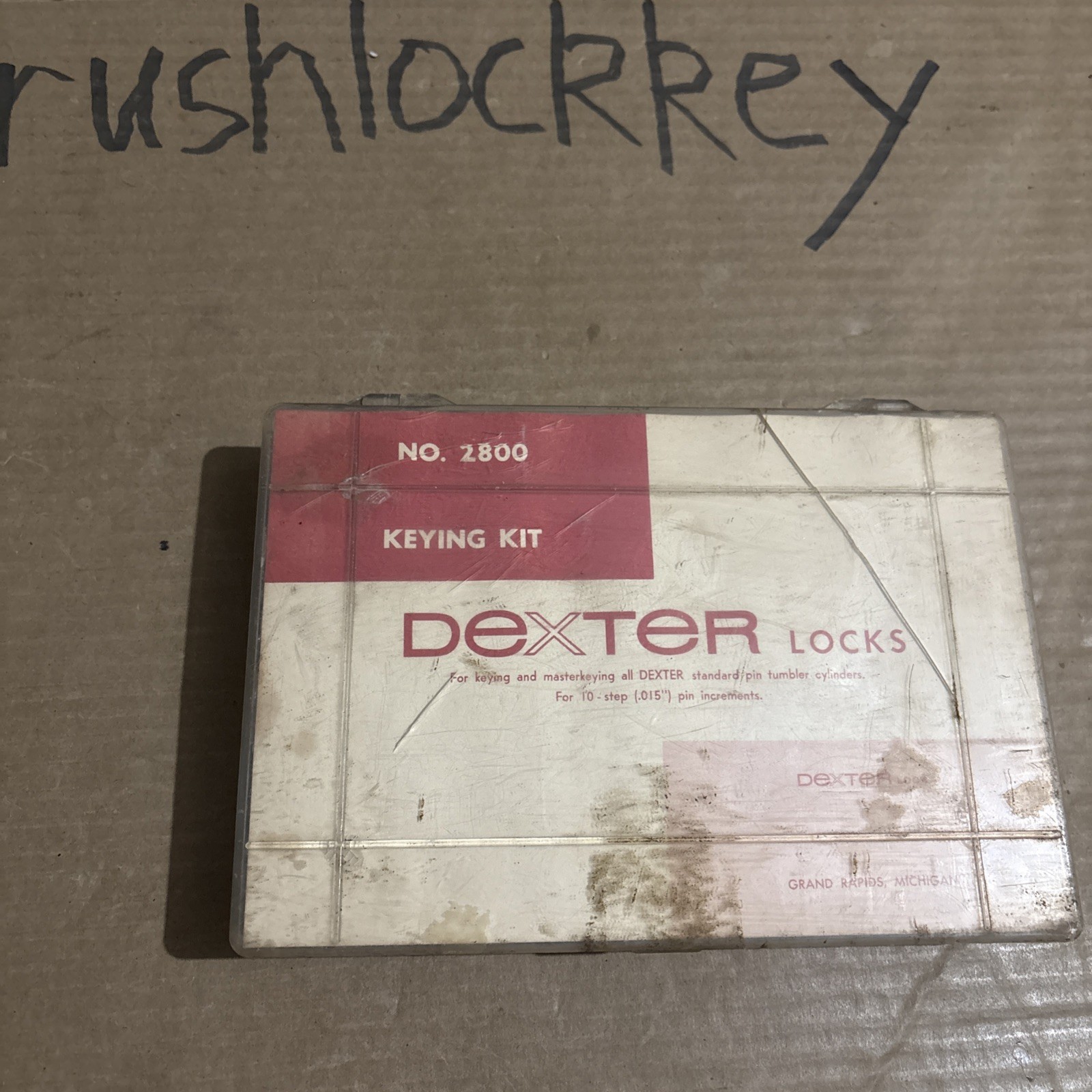 Vintage-Used-Dexter Locks-No. 2800 Keying Kit