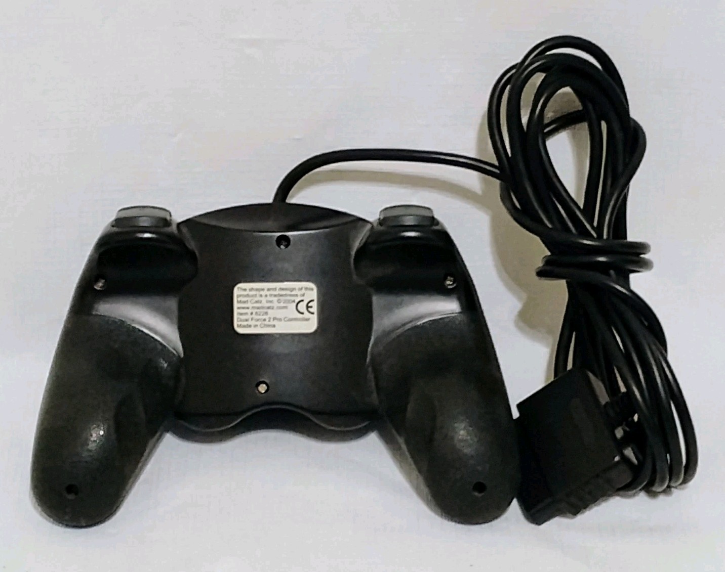 Mad Catz Dual Force 2 Pro Blue Clear Controller For Sony PlayStation 2 PS2