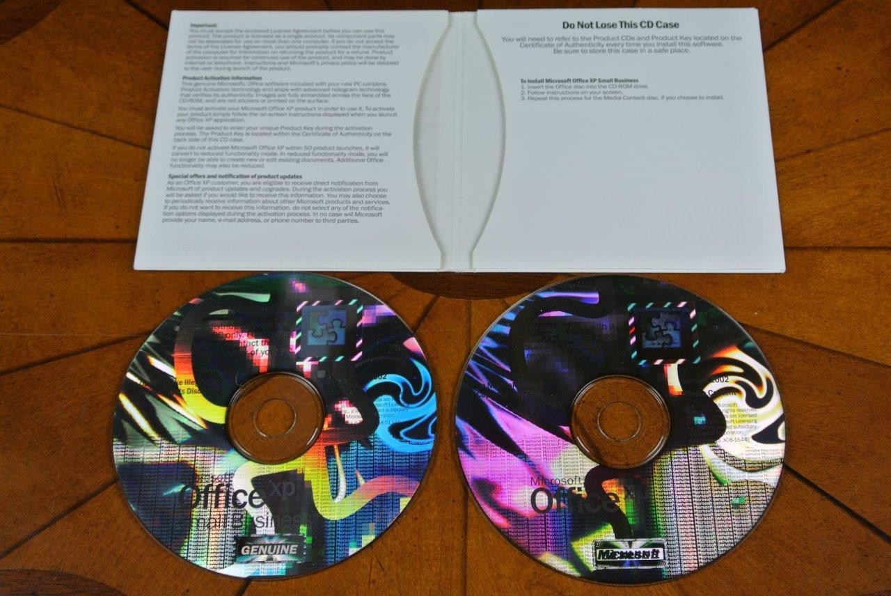 Genuine Microsoft Office XP & Office XP Small Business W/Product Key