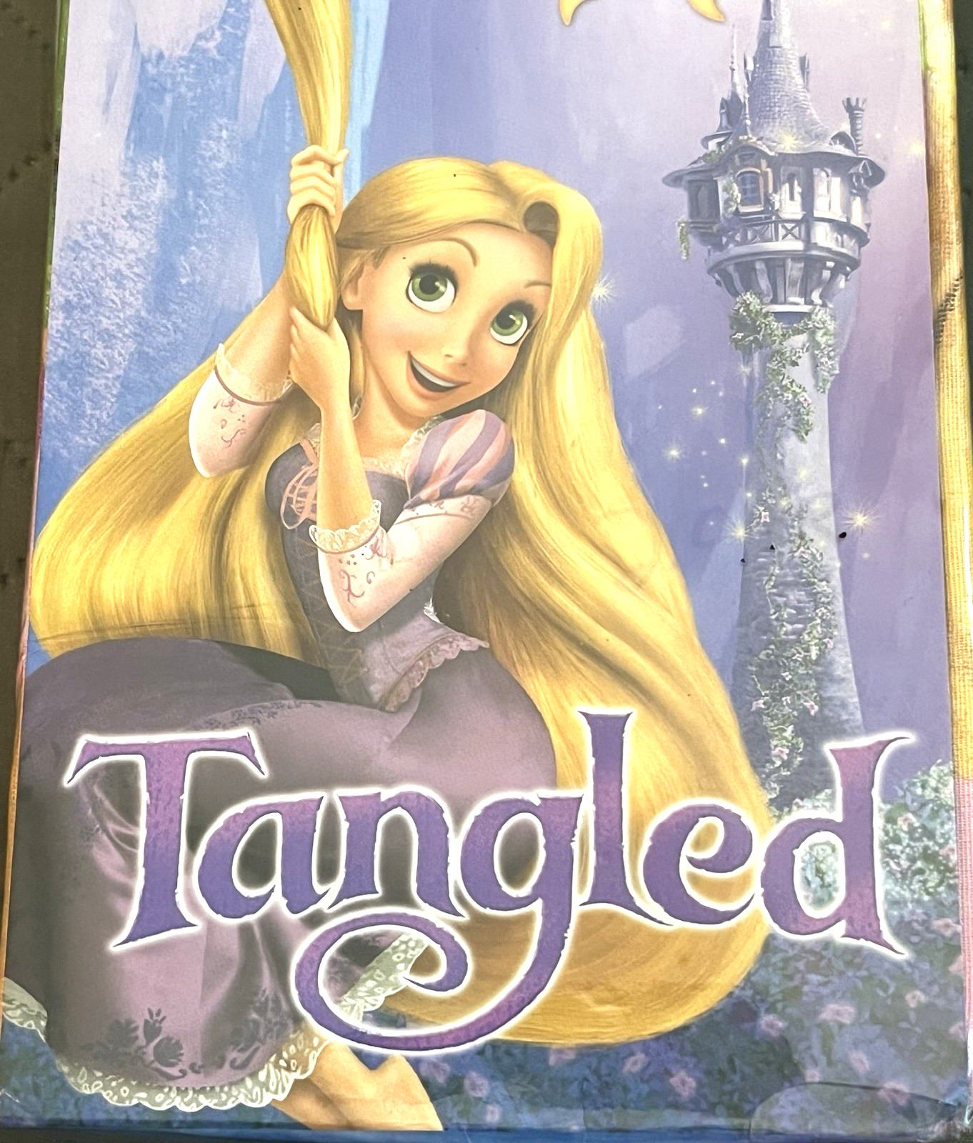 NWT Disney Princess Tangled Reversible Standard Pillowcase