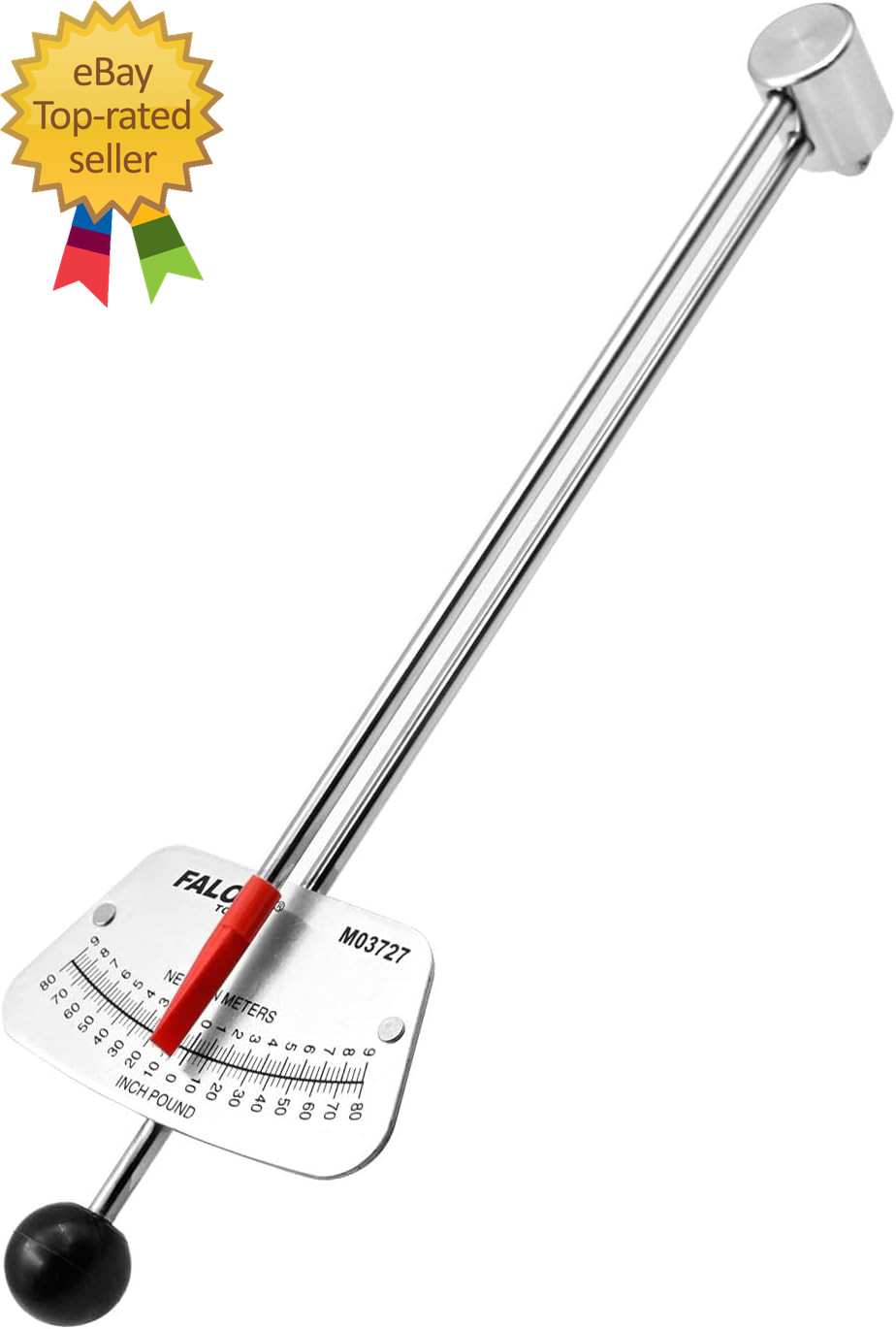 1/4-Inch Drive Beam Torque Wrench 0-80 Inch MeterTorque Wrench  High Visibility