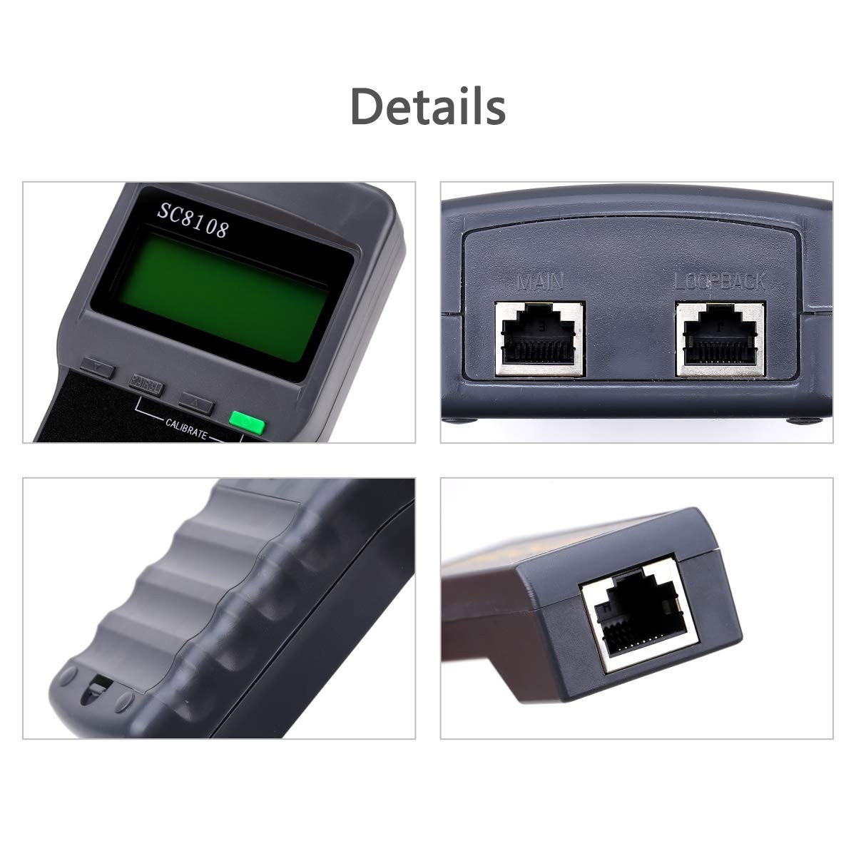 Digital Network Cable Tester for RJ45 STP UTP with Large Display & Battery Power