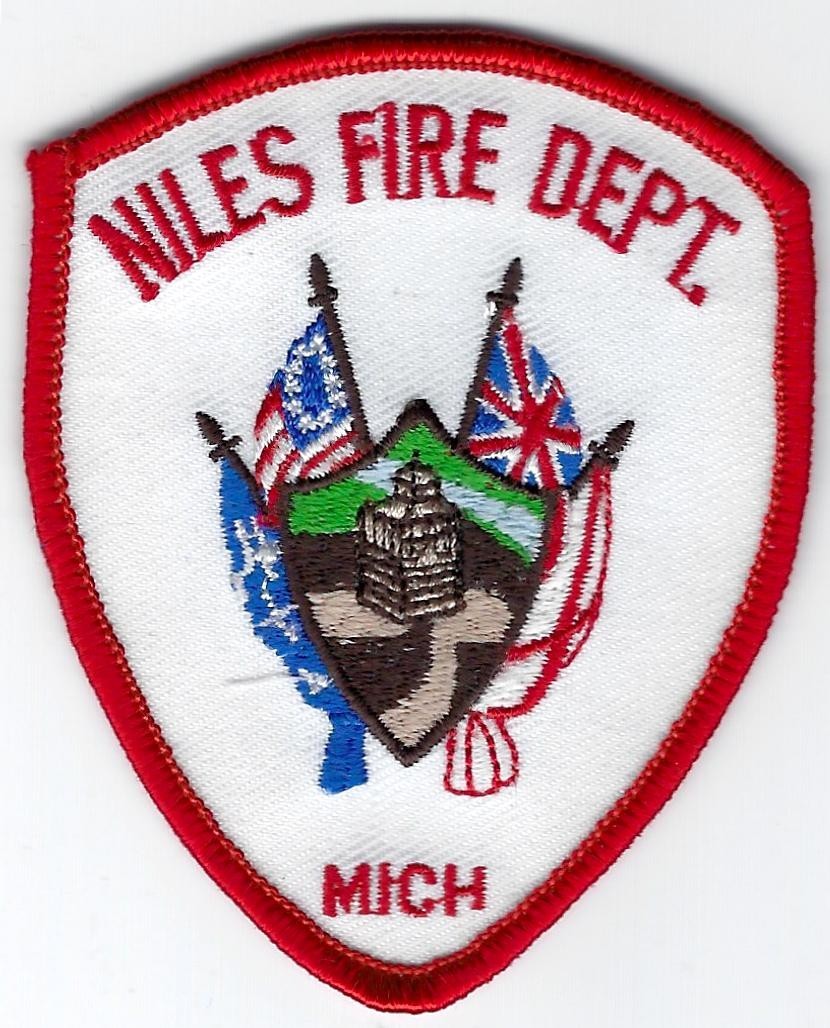 MICHIGAN - Niles Fire Dept. - [ Small Uniform Patch ]