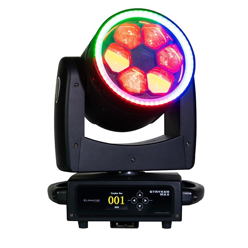 Eliminator Lighting STRYKER MAX 🕺🏼 Dance Effect Light 🕺🏼with LED FX Ring