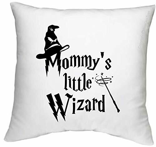 Mommy's Little Wizard Funny Magic School 18" x 18" Zippered Pillow Cover