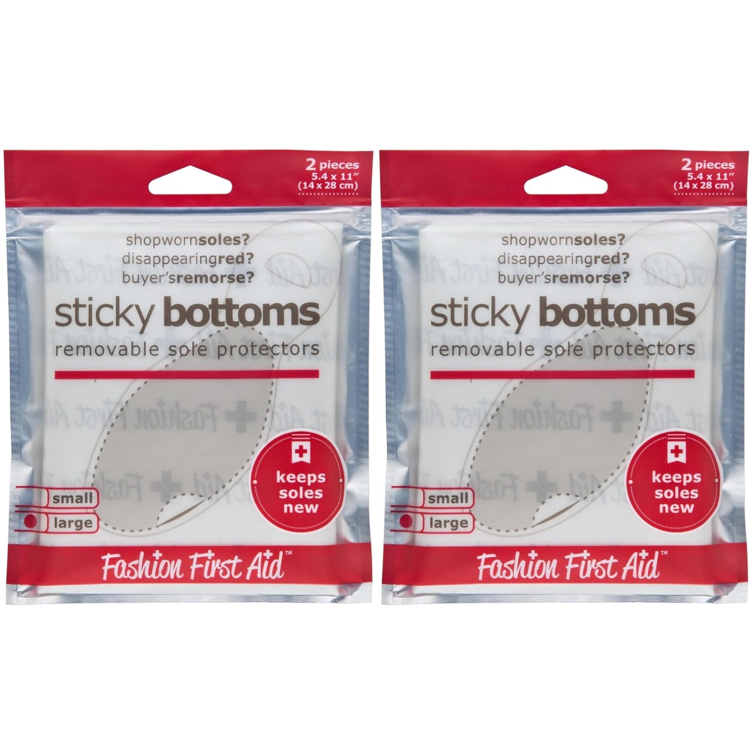 Protective Shoe Sole Stickers, 2 Pieces