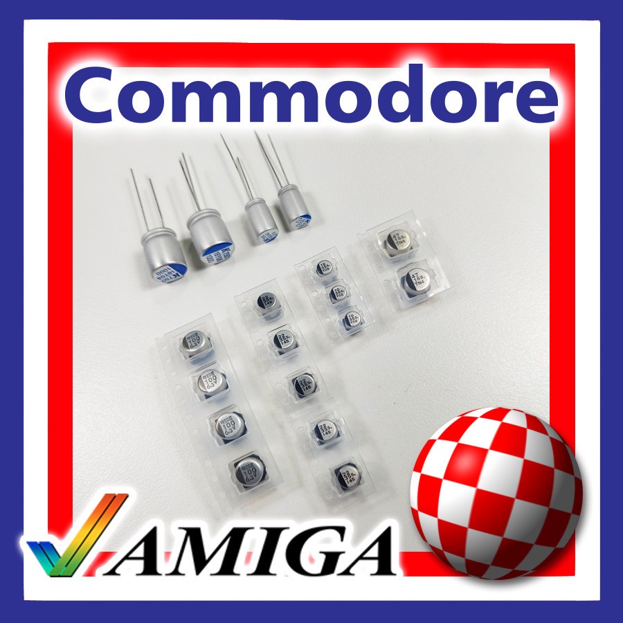 COMMODORE AMIGA A1200 PREMIUM CAPACITORS KIT - RECAPPING