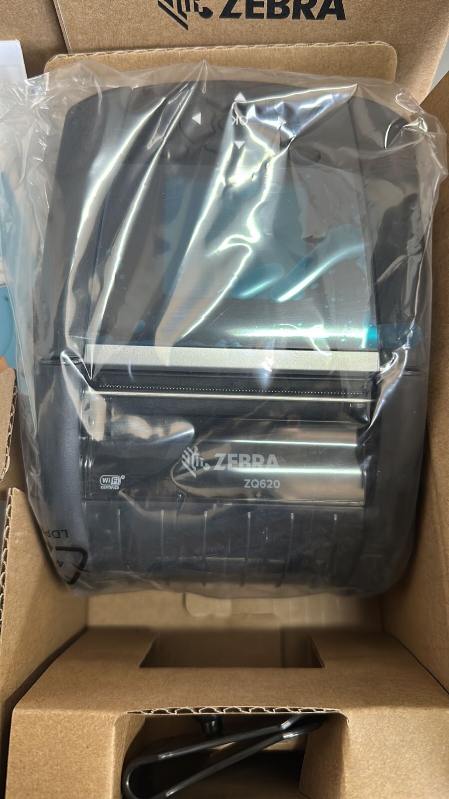 ZEBRA ZQ620 ZQ62-AUWA000-00 PORTABLE THERMAL PRINTER W/ BATTERY, WIFI, BLUETOOTH