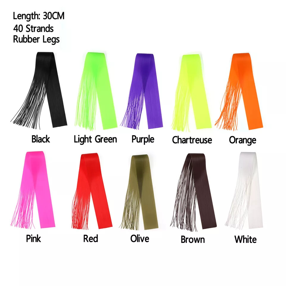 Silicone String ~ 40 strands ~  Fly Tying Material ~10 Color Choices ~FREE Ship
