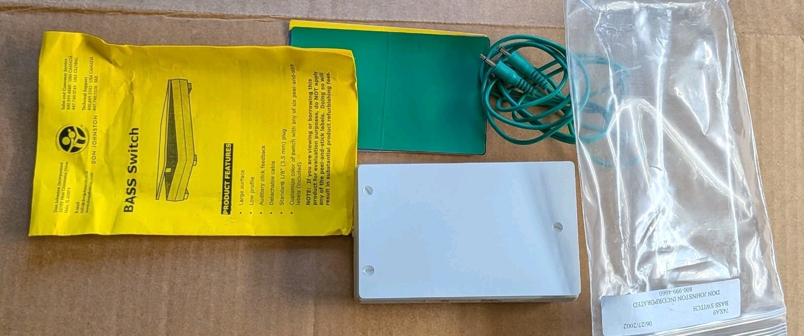 Don Johnston Bass Switch for assistive technology ~ Vintage, but New