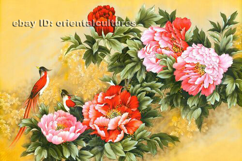 Chinese 100%natural mulberry silk thread,su hand embroidery kits:peony flower