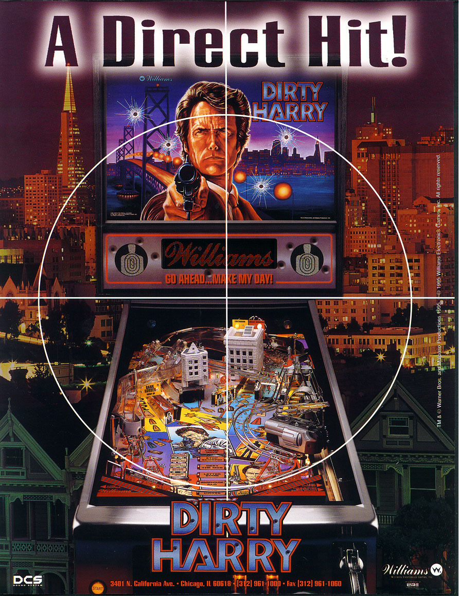 Dirty Harry Pinball - CPU Rom LX-2 [U6] [Bally / Williams] EPROM