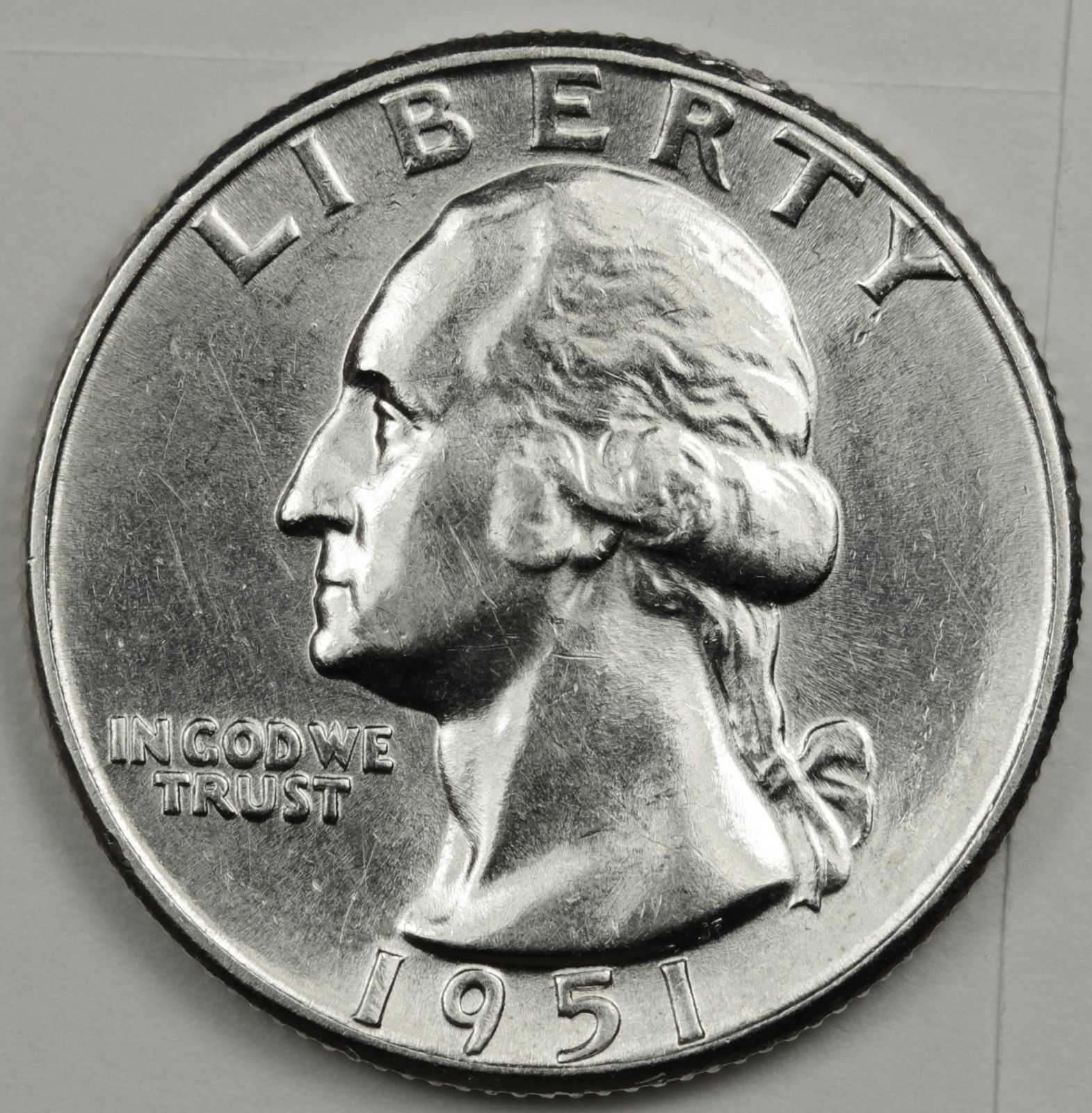 1951 Washington Quarter.  Nice B.U.  86743   (Inventory A)