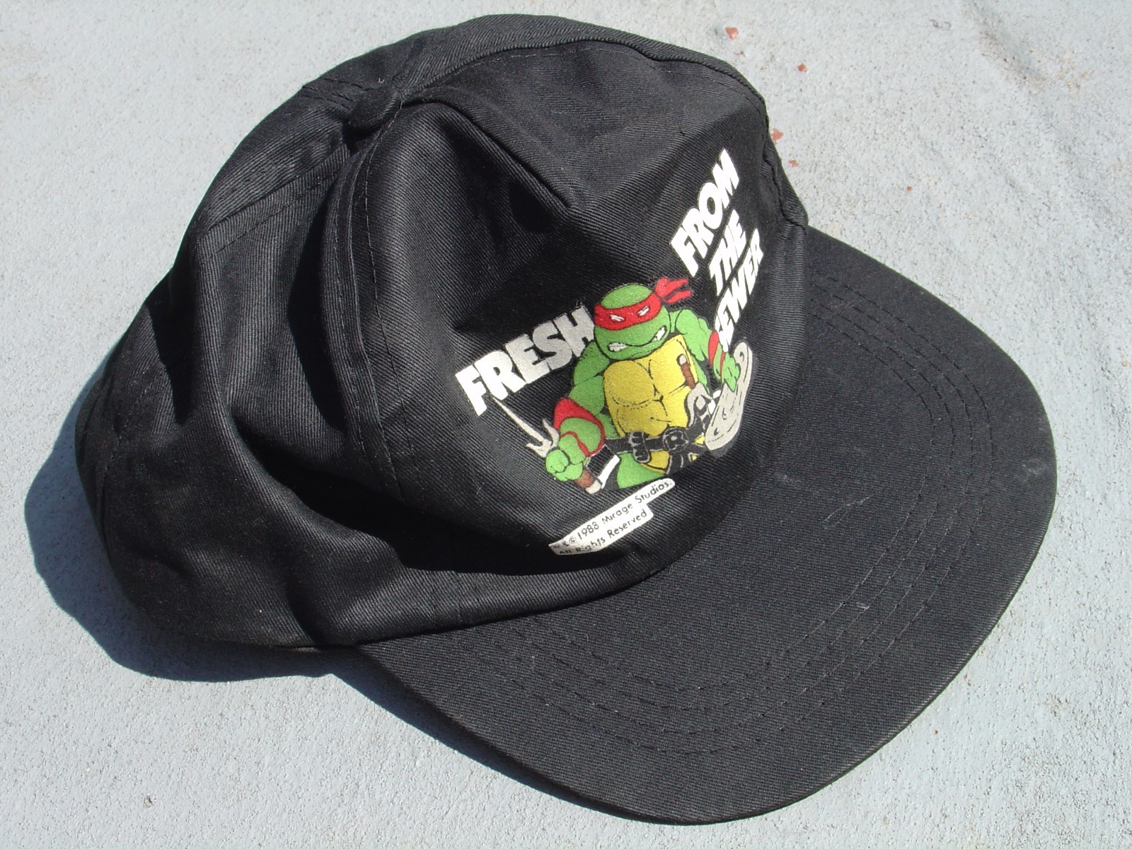 Vtg TMNT Teenage Mutant Ninja Turtles Fresh From the Sewer Boys Baseball Cap Hat