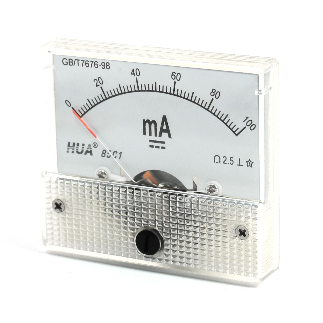 DC 0-100mA Class 2.5 Accuracy Current Testing Panel Meter Ammeter Gauge