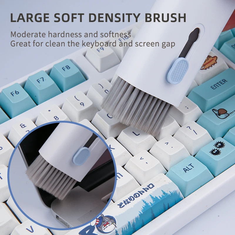 7-in-1 Keyboard Cleaning Kit – Screen Brush, Earphone Cleaner, Dust Tool Set